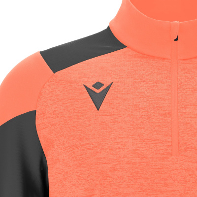 Толстовка тренировочная MACRON CUZCO TRAINING 1/4 ZIP TOP NEON CORAL/ANTHRACITE