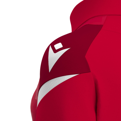 Толстовка тренировочная женская LEONA TRAINING 1/4 ZIP TOP RED/WHITE