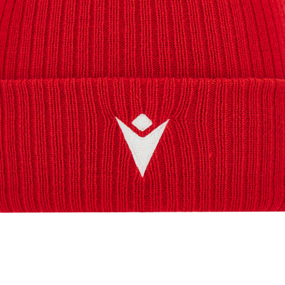 Шапка спортивная MACRON SNOW POMPON BEANIE RED