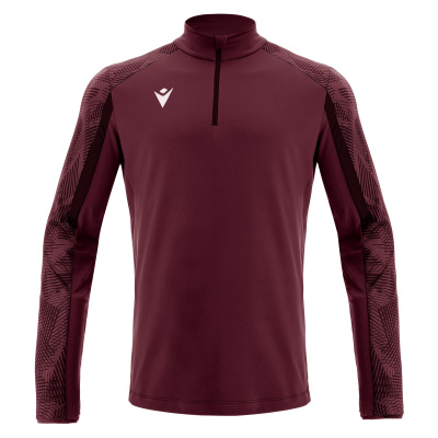 Толстовка тренировочная MACRON NARYN TRAINING 1/4 ZIP TOP CARDINAL/DARK CARDINAL