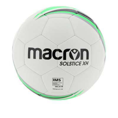 Мяч футбольный тренировочный MACRON SOLSTICE XH FOOTBALL TRAINING BALL N.4 (NO IMS) WHITE/GREEN