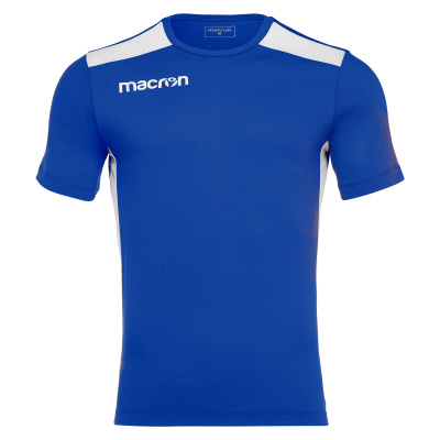 Футболка спортивная х/б MACRON FLUTE T-SHIRT ROYAL BLUE/WHITE