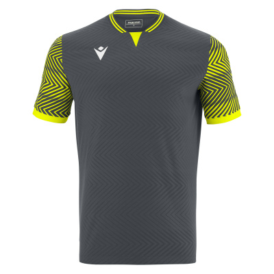 Футболка спортивная MACRON TUREIS ECO SHIRT ANTHRACITE/NEON YELLOW