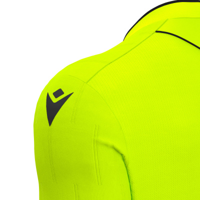 Футболка судейская проф. MACRON MENDEZ ECO SHIRT NEON YELLOW/BLACK