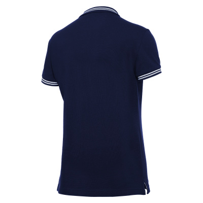 Поло спортивное женское х/б MACRON HAMBO POLO NAVY/WHITE