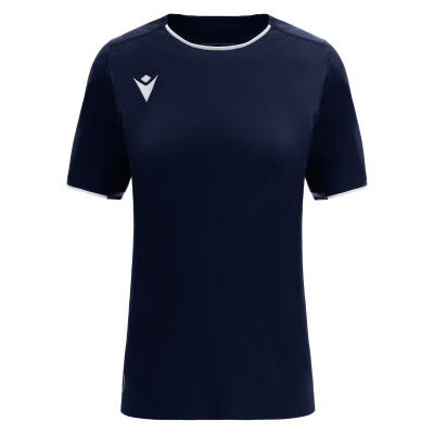 Футболка спортивная женская MACRON WIDIA ECO SHIRT NAVY/LIGHT NAVY/WHITE