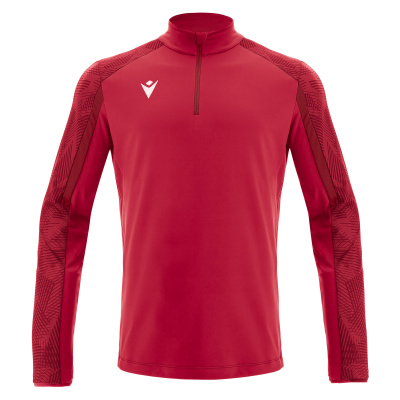 Толстовка тренировочная MACRON NARYN TRAINING 1/4 ZIP TOP RED/DARK RED