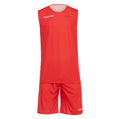 Комплект баскетбольный MACRON X400 SET REVERSIBLE RED/WHITE