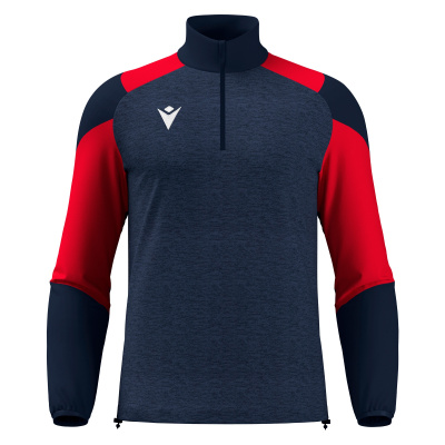 Толстовка тренировочная MACRON CUZCO TRAINING 1/4 ZIP TOP NAVY/RED