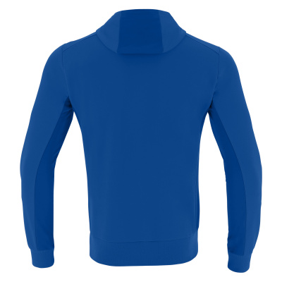 Толстовка спортивная MACRON ELECTRO HOODY POLYDIAGONAL ROYAL BLUE