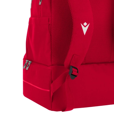 Рюкзак спортивный MACRON CREW BACKPACK W/SEMI RIGID BOTTOM L RED