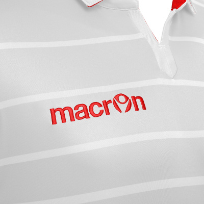 Футболка спортивная MACRON TABIT SHIRT WHITE/RED