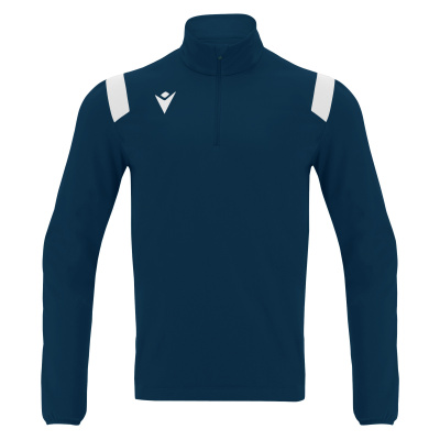 Толстовка тренировочная MACRON GANGE TRAINING 1/4 ZIP TOP NAVY/WHITE