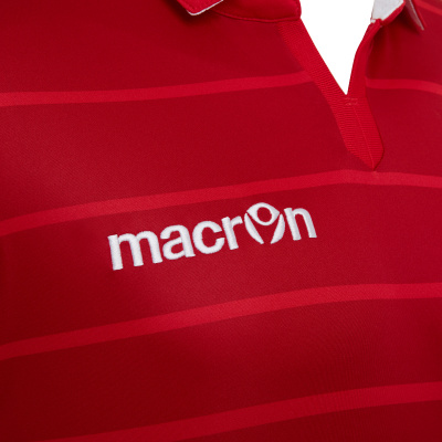 Футболка спортивная MACRON TABIT SHIRT RED/WHITE