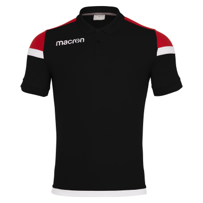 Поло парадное MACRON SHOFAR POLO BLACK/RED