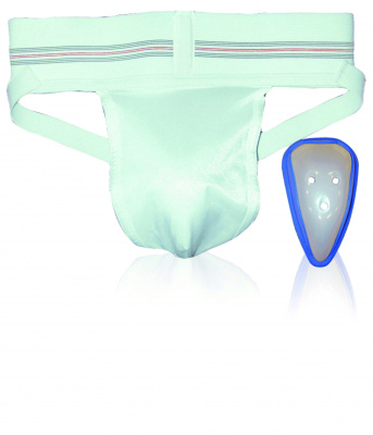 Трусы с ракушкой MACRON ATHLETIC BRIEF + FLEX CUP SR WHITE
