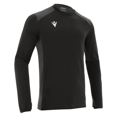 Толстовка спортивная MACRON TOBOL WARM UP ROUNDNECK TOP BLACK