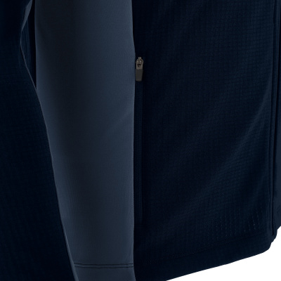 Олимпийка спортивная MACRON SUCCESS FULL ZIP HOODED 3D TOP NAVY/LIGHT NAVY