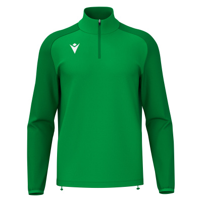 Толстовка тренировочная MACRON ISEN 1/4 ZIP TOP GREEN/DARK GREEN