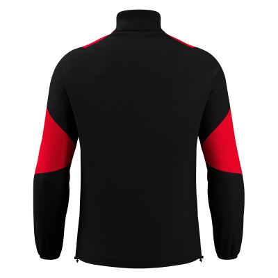 Толстовка тренировочная MACRON CUZCO TRAINING 1/4 ZIP TOP BLACK/RED
