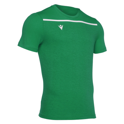 Футболка спортивная х/б MACRON COUNTRY T-SHIRT GREEN/WHITE