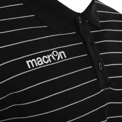 Поло парадное MACRON JUNGLE POLO BLACK/WHITE