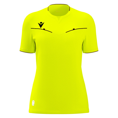 Футболка судейская проф. женская MACRON KATERYN ECO SHIRT NEON YELLOW