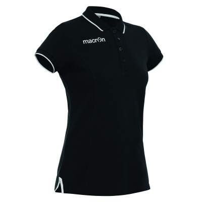 Поло спортивное женское MACRON DESI POLO BLACK/WHITE