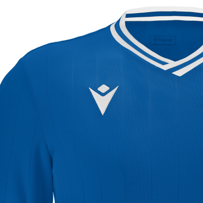 Футболка спортивная MACRON HALLEY SHIRT ROYAL BLUE/WHITE