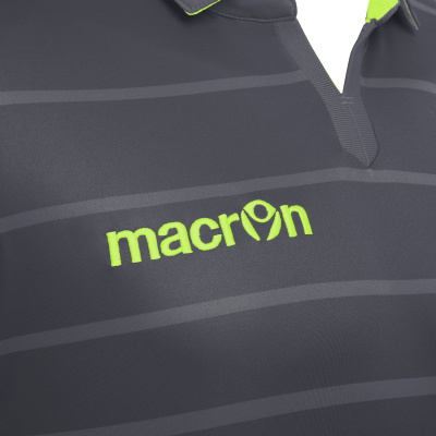 Футболка спортивная MACRON TABIT SHIRT ANTHRACITE/NEON YELLOW