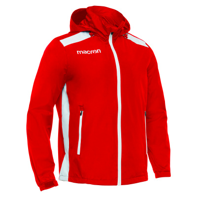 Куртка спортивная MACRON CALGARY MESH LINED WINDBREAKER RED/WHITE