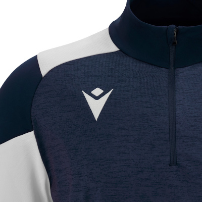 Толстовка тренировочная MACRON IZEL TRAINING 1/4 ZIP TOP NAVY/WHITE