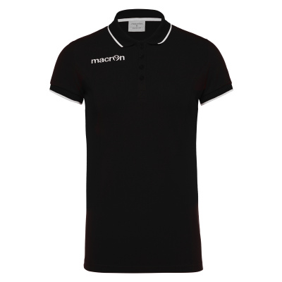 Поло спортивное женское MACRON DESI POLO BLACK/WHITE
