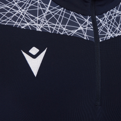 Толстовка тренировочная MACRON TIBER 1/4 ZIP TOP NAVY/WHITE