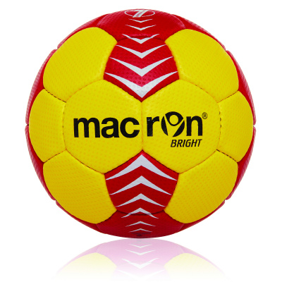 Мяч гандбольный MACRON BRIGHT IHF YELLOW/RED