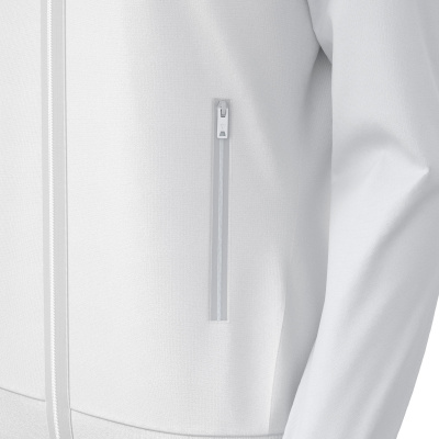 Олимпийка парадная женская MACRON ATLAS HOODY FULL LENGTH ZIP TOP WHITE/LIGHT GREY