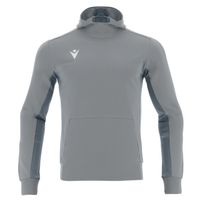 Толстовка спортивная MACRON ELECTRO HOODY POLYDIAGONAL SILVER
