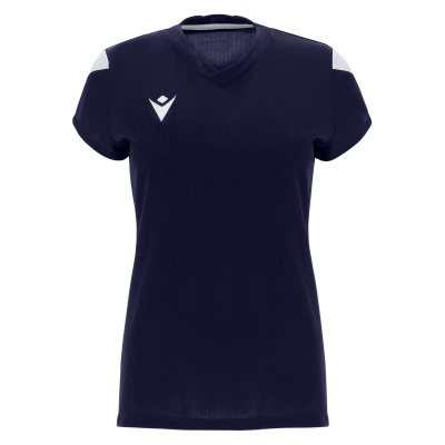 Футболка спортивная женская MACRON OXYGEN SHIRT NAVY/WHITE