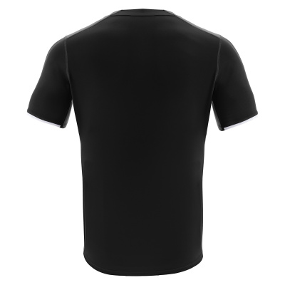 Футболка спортивная MACRON RHODIUM ECO SHIRT BLACK/DARK GREY/WHITE