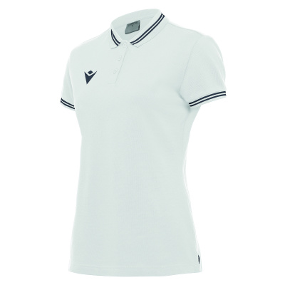 Поло спортивное женское х/б MACRON HAMBO POLO WHITE/ANTHRACITE