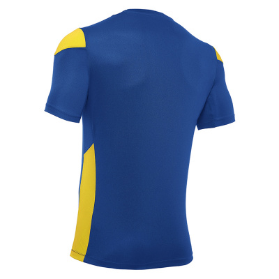 Футболка спортивная MACRON POLIS SHIRT ROYAL BLUE/YELLOW