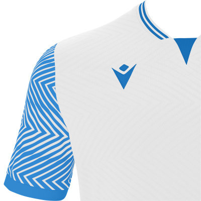Футболка спортивная MACRON TUREIS ECO SHIRT WHITE/ROYAL BLUE