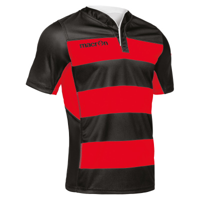 Регбийка игровая MACRON IDMON SHIRT BLACK/RED