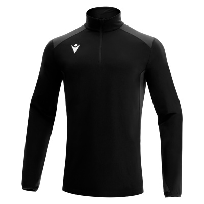 Толстовка тренировочная MACRON IOLITE TRAINING 1/4 ZIP TOP BLACK/ANTHRACITE