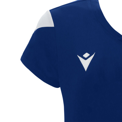 Футболка спортивная женская MACRON OXYGEN SHIRT ROYAL BLUE/WHITE