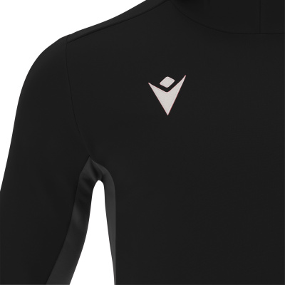 Толстовка спортивная MACRON ELECTRO HOODY POLYDIAGONAL BLACK