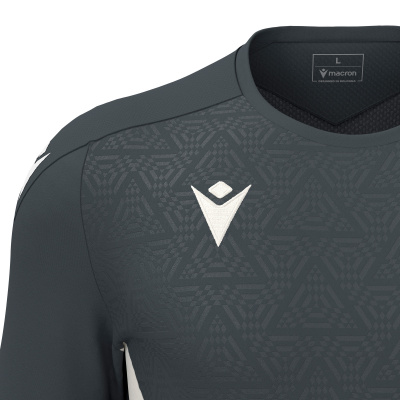 Футболка спортивная MACRON WISP SHIRT ANTHRACITE/OFFWHITE