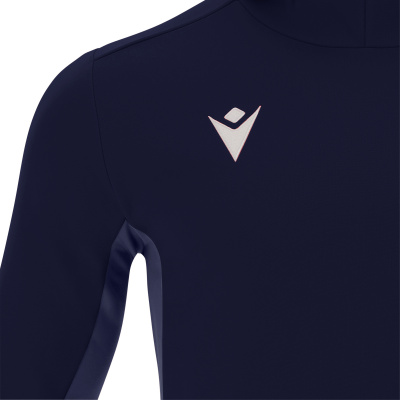 Толстовка спортивная MACRON ELECTRO HOODY POLYDIAGONAL NAVY