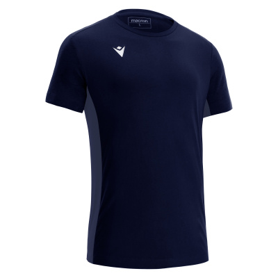 Футболка спортивная х/б MACRON NEVEL T-SHIRT NAVY/LIGHT NAVY