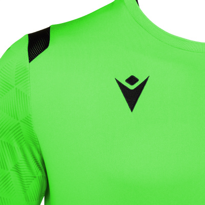 Футболка спортивная MACRON AQUARIUS SHIRT NEON GREEN/BLACK